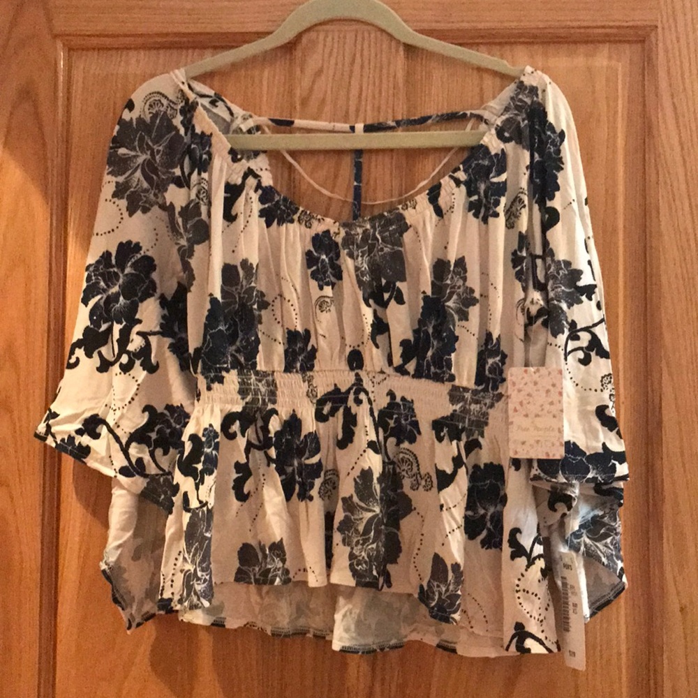 Free people floral blouse